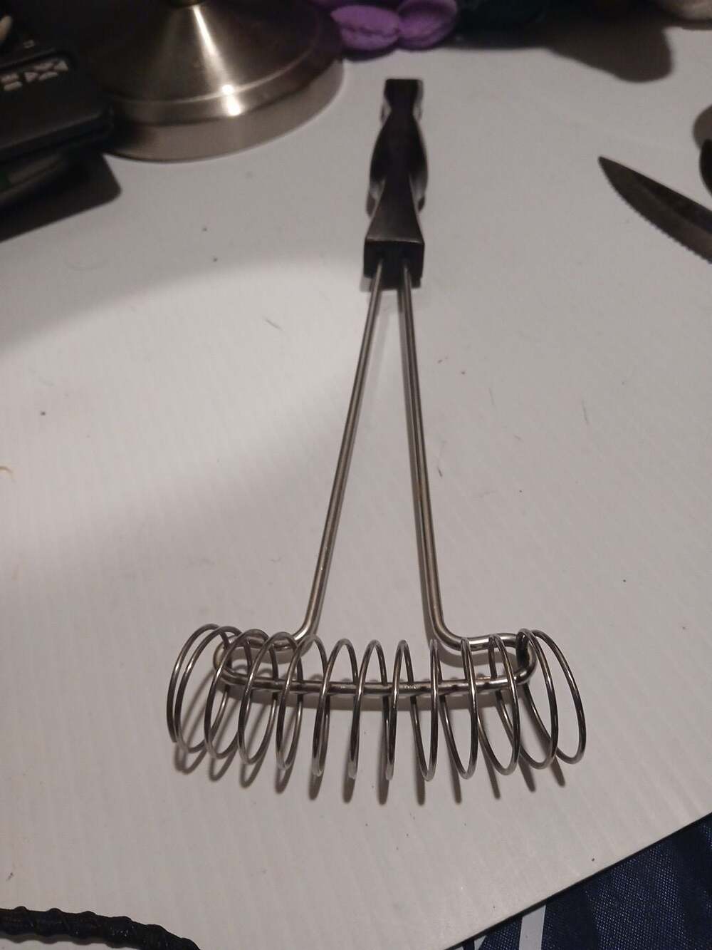 Cutco Mix-Stir Whisk with Brown Thermo-Resin Handle